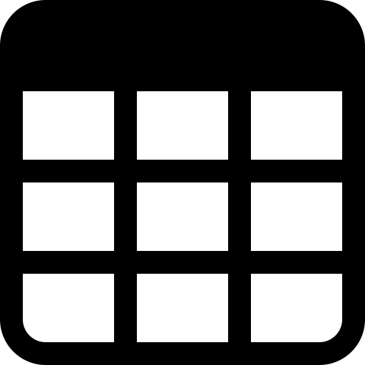 Screenshot of the crosstab button, which is a table icon.