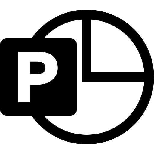 Screenshot of the crosstab button, which is a powerpoint icon.